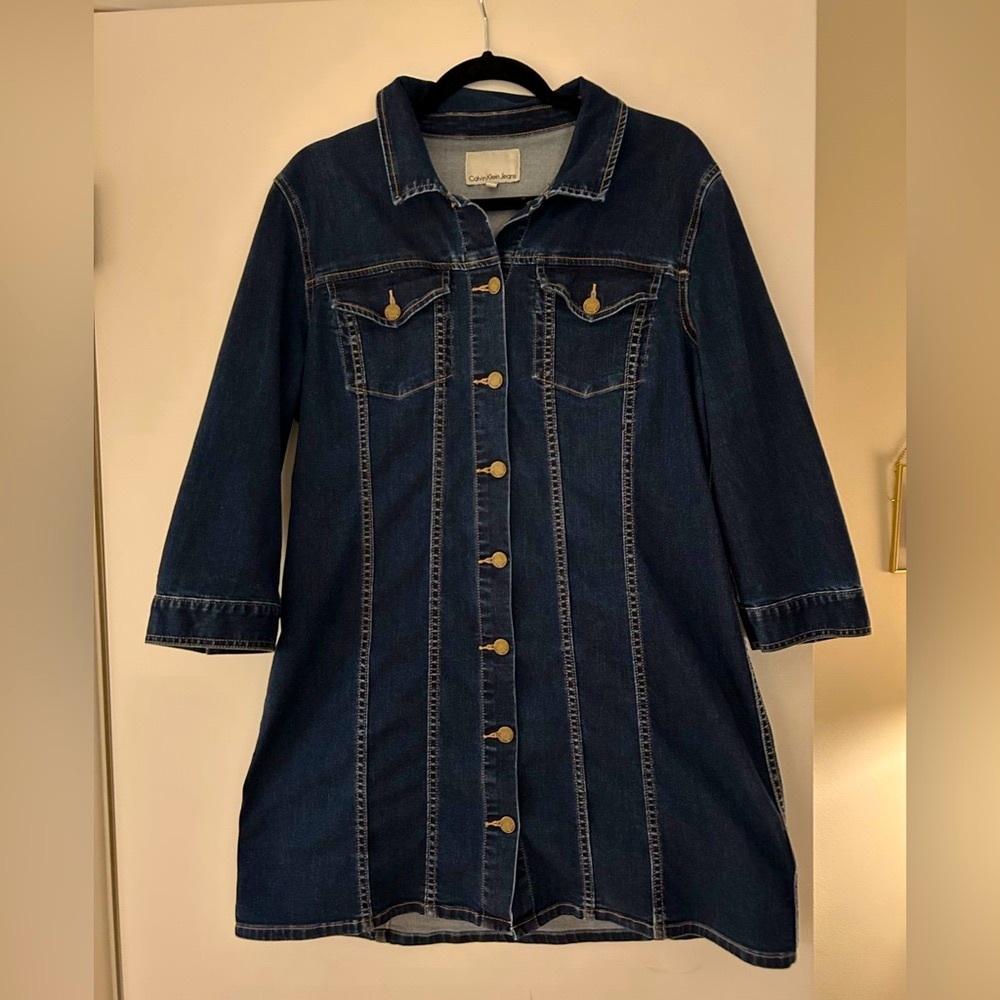 Calvin Klein Denim Dress / Jacket XL